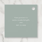 素朴感謝していブライダルシャワー フェイバータグ (裏面)