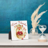 素朴感謝してい与え秋ハーベストホリデイ フォトプラーク (インサイチュ)