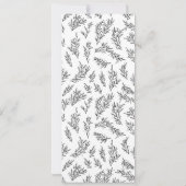 素朴感謝してい与えThanksgivingディナーメニュー 招待状 (裏面)