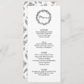 素朴感謝してい与えThanksgivingディナーメニュー 招待状 (正面/裏面)