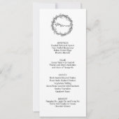 素朴感謝してい与えThanksgivingディナーメニュー 招待状 (正面)