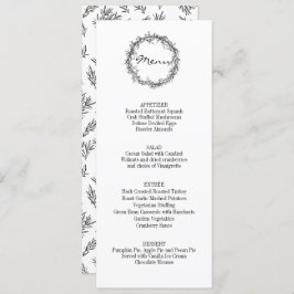 素朴感謝してい与えThanksgivingディナーメニュー 招待状