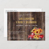 素朴懇親会ウ素朴ィードファミリー懇親会 インビテーションポストカード (正面/裏面)