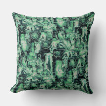 素朴抽象芸術画像モザイクで緑の色相を刻んだ