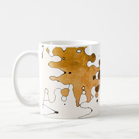 素朴抽象芸術 コーヒーマグカップ (左)