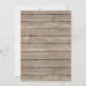 素朴招待状はカボチャベビーシャワーの恋に落ちます 招待状 (裏面)