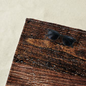 素朴擦った木パーソナライズされた ビーチタオル (インサイチュ)