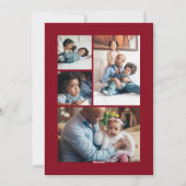 素朴数々の写真水彩植物性クリスマス シーズンカード (裏面)