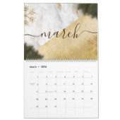 素朴文字カスタム引用文、クリスマス&新年 カレンダー (3月 2026)