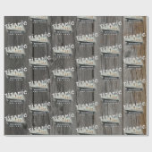  素朴文字  ラッピングペーパー (フラット)