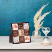 素朴新生児5パーソナライズされたフォトコラージュ フォトプラーク (インサイチュ)