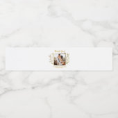 素朴新郎新婦さん結婚の写真 ペットボトルラベル (シングルラベル)