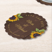 素朴日救花結婚茶日 ペーパーコースター (アングル)