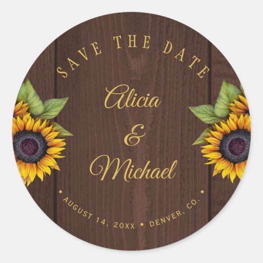 素朴日救花結婚茶日 ラウンドシール (正面)