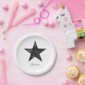 素朴星パーソナライズされた ペーパープレート (パーティー)