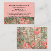 素朴春は情報結婚カードを花開く エンクロージャーカード (正面/裏面)