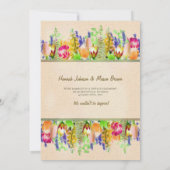 素朴春フローラ結婚たった今結婚しました 案内状 (裏面)