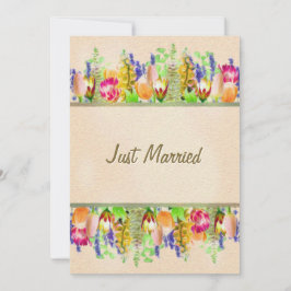 素朴春フローラ結婚たった今結婚しました 案内状