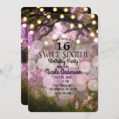 素朴春ライトエンチャントフォレストスウィート16イン 招待状 (正面/裏面)
