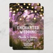 素朴春魅惑のフォレストラ結婚イト 招待状 (正面/裏面)