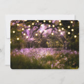 素朴春魅惑のフォレストラ結婚イト 招待状 (裏面)