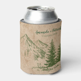 素朴景勝山脈の結婚クーラーボックス 缶クーラー