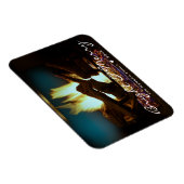 素朴暖炉の火の木コージーウォームホリデー マグネット (右側)