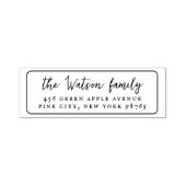 素朴書家の額縁差出人住所 セルフインキングスタンプ (デザイン)