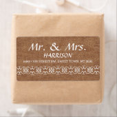 素朴書華美書バ結婚ラップ ラベル (インサイチュ)