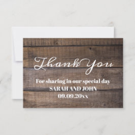 素朴書道結婚の サンキューカード