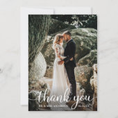 素朴書道結婚サンキューカード 招待状 (正面)