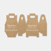 素朴書道華美紙結婚の感謝 フェイバーボックス (折り畳みなし)