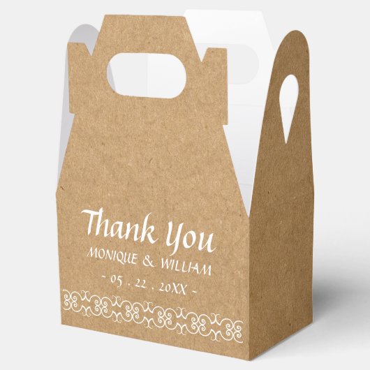 素朴書道華美紙結婚の感謝 フェイバーボックス