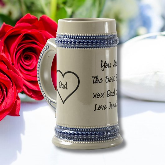 素朴最高のクールパパのスクリプト名のクラシック ビールジョッキ