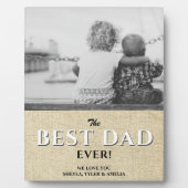 素朴最高のタイポグラフィ写真モダンパパ フォトプラーク (正面)