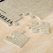 素朴最高のパパタイポグラフィ父の日の写真 ジグソーパズル (側面)