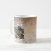 素朴最高のパパ写真父の日 コーヒーマグカップ (正面左)