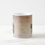 素朴最高のパパ写真父の日 コーヒーマグカップ (中央)