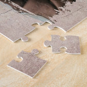 素朴最高のパパ写真父の日 ジグソーパズル (側面)