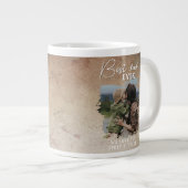 素朴最高のパパ写真父の日 ジャンボコーヒーマグカップ (正面右)