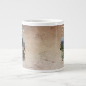 素朴最高のパパ写真父の日 ジャンボコーヒーマグカップ (正面)