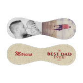 素朴最高のパパ名Father's Day Photo 野球ボール (パネル)