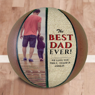 素朴最高のパパEver Father's Day写真 バスケットボール