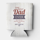 素朴最高のパパEver Father's Day写真 缶クーラー (正面)