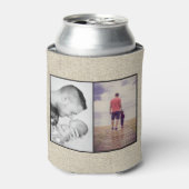 素朴最高のパパEver Father's Day Photo Collage 缶クーラー (缶正面)