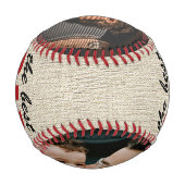 素朴最高のパパEver Father's Day Photo Collage 野球ボール (裏面)