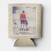 素朴最高のパパEver Photo Father's Day 缶クーラー (正面)