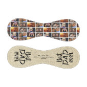 素朴最高のパパEver Wood素朴 6フォトコラージュ 野球ボール (パネル)