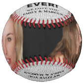 素朴最高の母の日フォトコラージュSoftba ソフトボール (正面)