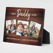 素朴最高のDADDY Everカスタム 3 Photo Father's Day フォトプラーク (側面)